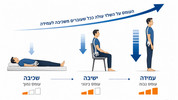 עומס על השלד בשכיבה, ישיבה ועמידה: טעויות יציבה נפוצות