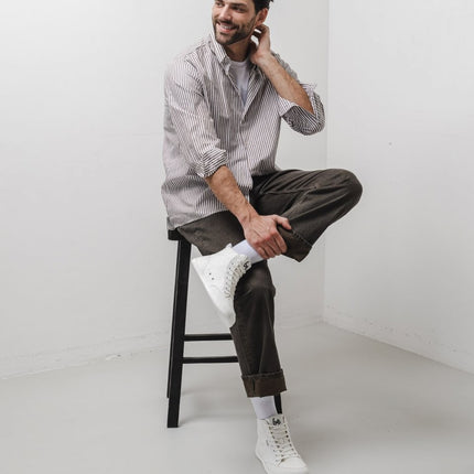 Rebound High Top / לבן מלא / סניקרס ברפוט / נעלי יחפנים