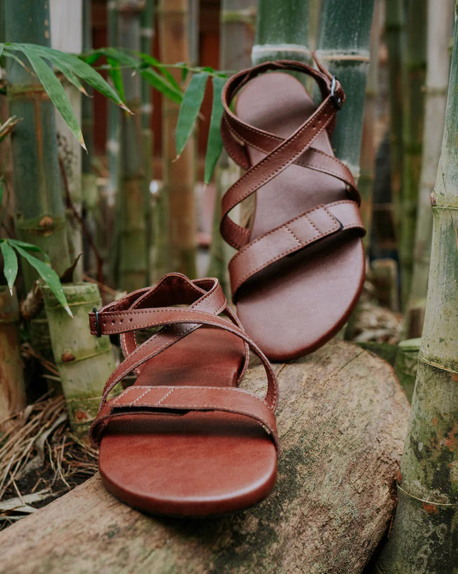 Ahinsa Hava - Brown sandals women & men barefoot אהינסה Hava סנדלים ברפוט בצבע Brown לנשים ולגברים