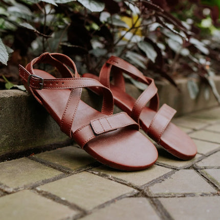 Ahinsa Hava - Brown sandals women & men barefoot אהינסה Hava סנדלים ברפוט בצבע Brown לנשים ולגברים