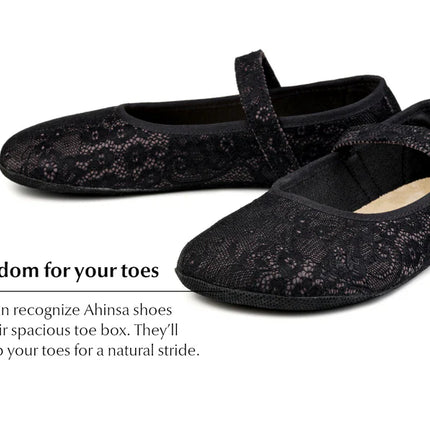 Ahinsa Ananda -Black ballet flats woman אהינסה אנאנדה נעלי בובה שחורות נשים - Black ballet flats women barefoot אהינסה Ananda -Black ballet flats woman אהינסה אנאנדה נעלי בובה שחורות נשים נעלי בובה ברפוט בצבע שחור לנשים