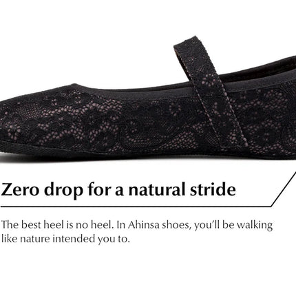 Ahinsa Ananda -Black ballet flats woman אהינסה אנאנדה נעלי בובה שחורות נשים - Black ballet flats women barefoot אהינסה Ananda -Black ballet flats woman אהינסה אנאנדה נעלי בובה שחורות נשים נעלי בובה ברפוט בצבע שחור לנשים