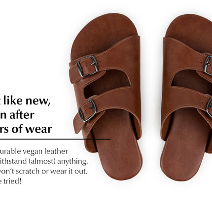 Ahinsa brown - Brown sandals women & men barefoot אהינסה brown סנדלים ברפוט בצבע Brown לנשים ולגברים