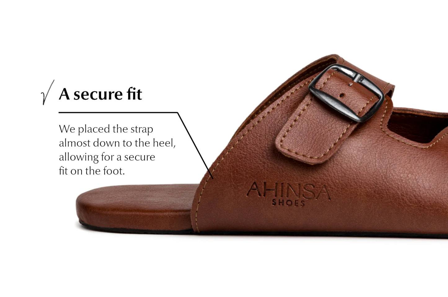 Ahinsa sandals brown Unisex