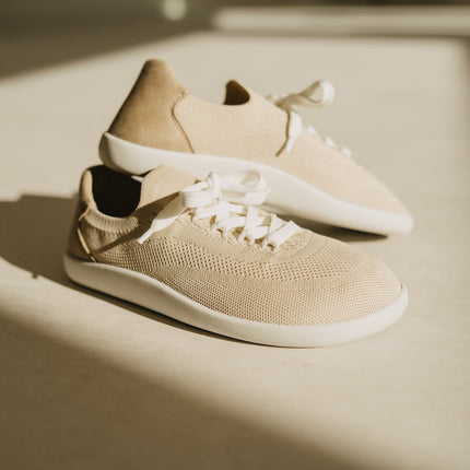 Ahinsa Softy Beige - סניקרס ברפוט טבעוניות בצבע בז תמונה 12