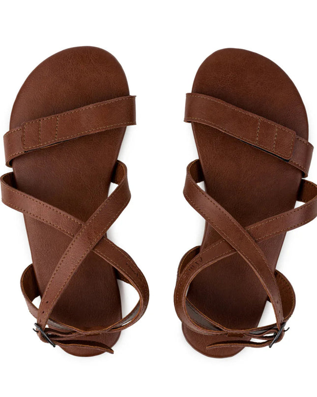 Ahinsa Hava - Brown sandals women & men barefoot אהינסה Hava סנדלים ברפוט בצבע Brown לנשים ולגברים