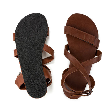 Ahinsa Hava - Brown sandals women & men barefoot אהינסה Hava סנדלים ברפוט בצבע Brown לנשים ולגברים