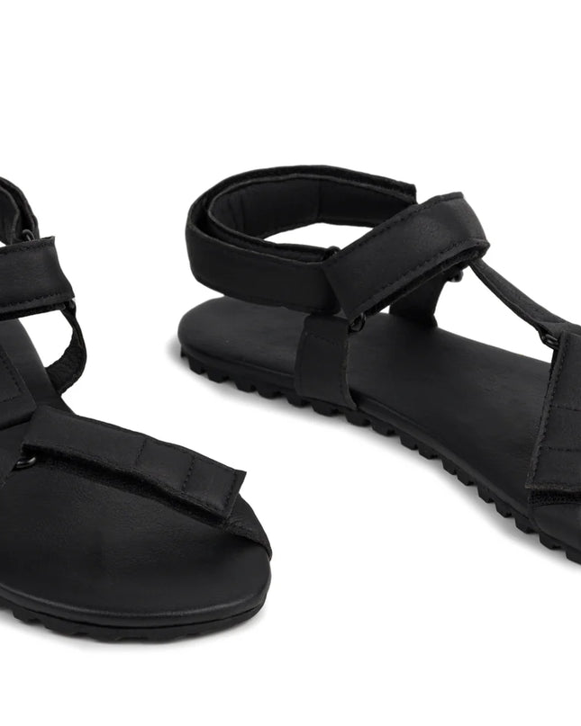 Ahinsa Adventure - Black sandals women & men barefoot אהינסה Adventure סנדלים ברפוט בצבע Black לנשים ולגברים