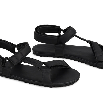 Ahinsa Adventure - Black sandals women & men barefoot אהינסה Adventure סנדלים ברפוט בצבע Black לנשים ולגברים