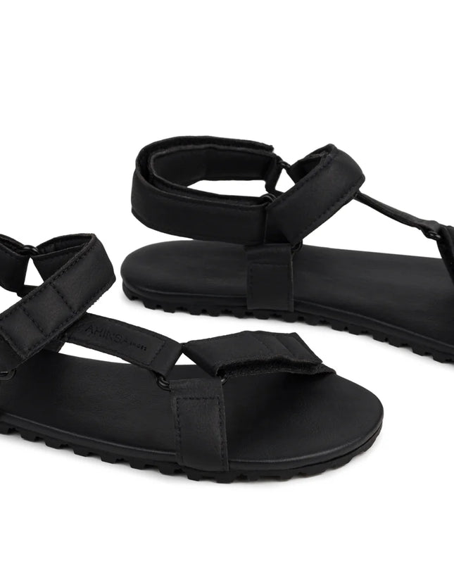 Ahinsa Adventure - Black sandals women & men barefoot אהינסה Adventure סנדלים ברפוט בצבע Black לנשים ולגברים
