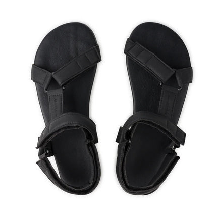 Ahinsa Adventure - Black sandals women & men barefoot אהינסה Adventure סנדלים ברפוט בצבע Black לנשים ולגברים