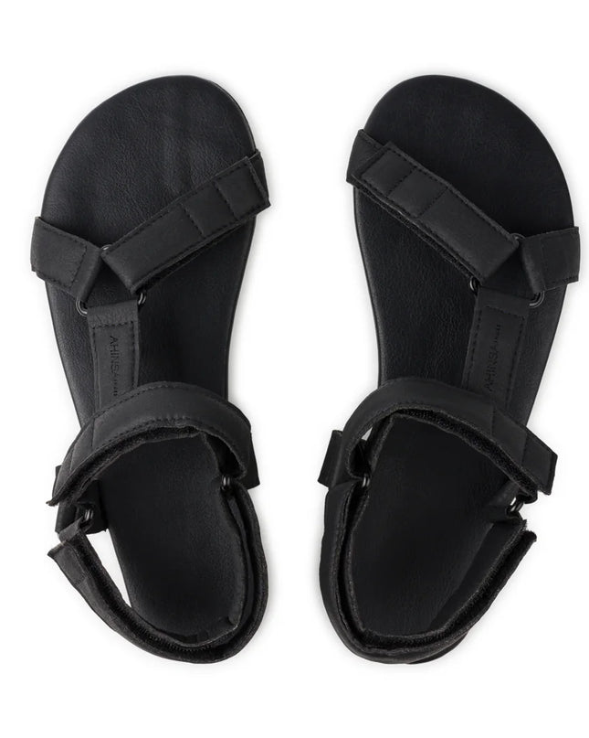 Ahinsa Adventure - Black sandals women & men barefoot אהינסה Adventure סנדלים ברפוט בצבע Black לנשים ולגברים