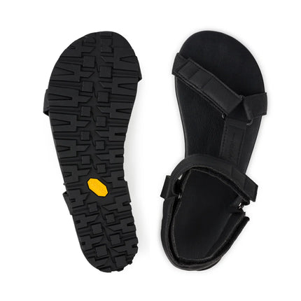 Ahinsa Adventure - Black sandals women & men barefoot אהינסה Adventure סנדלים ברפוט בצבע Black לנשים ולגברים