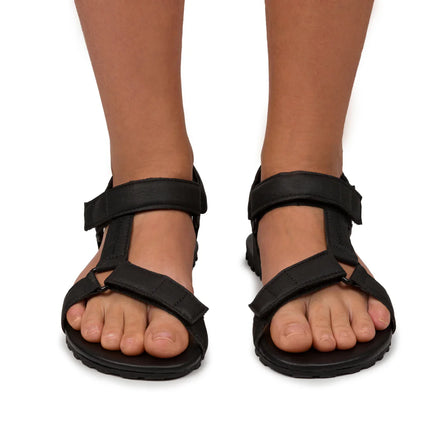 Ahinsa Adventure - Black sandals women & men barefoot אהינסה Adventure סנדלים ברפוט בצבע Black לנשים ולגברים