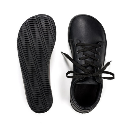 Ahinsa Vida sneakers - Black color shoes women & men barefoot אהינסה ברפוט סניקרס יוניסקס נעלי ברפוט ברפוט בצבע שחור לנשים ולגברים