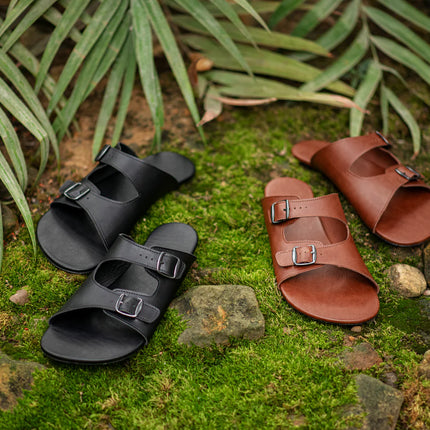 Ahinsa brown - Brown sandals women & men barefoot אהינסה brown סנדלים ברפוט בצבע Brown לנשים ולגברים