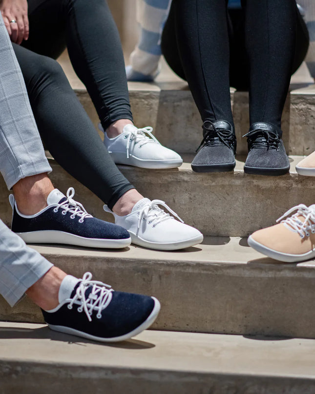 Ahinsa Flow - Navy Blue sneakers women & men barefoot אהינסה Flow סניקרס ברפוט בצבע כחול נייבי לנשים ולגברים