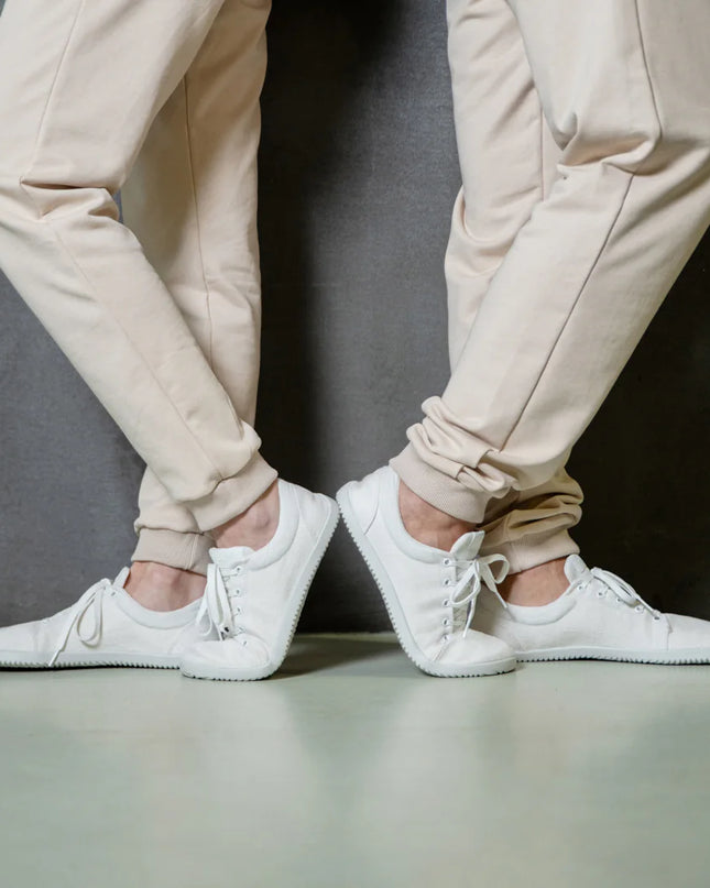Ahinsa Vida Hemp - White sneakers women & men barefoot אהינסה Vida Hemp סניקרס ברפוט בצבע White לנשים ולגברים