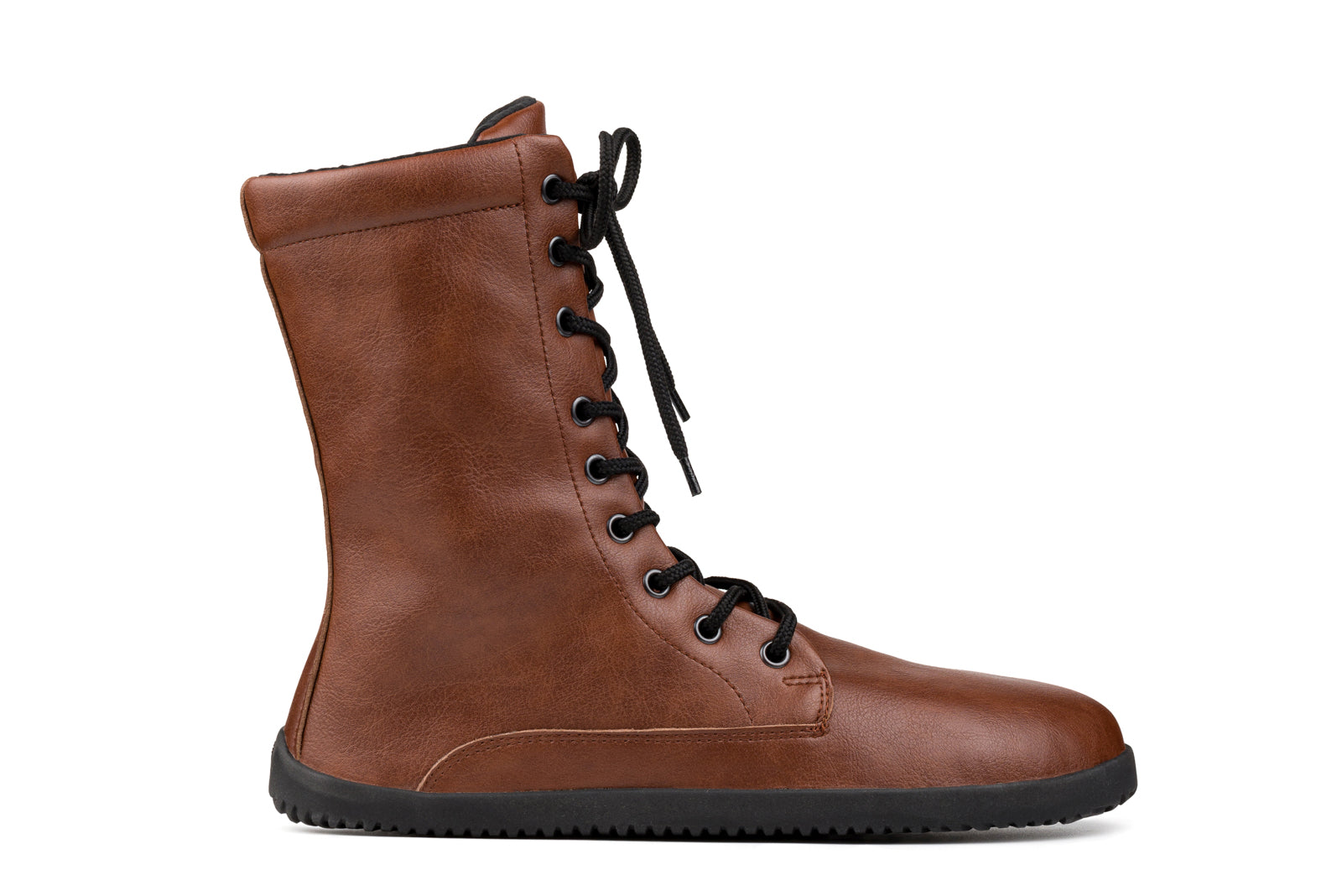 Ahinsa Jaya - Brown zip up barefoot boots woman אהינסה גאיה מגפי ברפוט לנשים בחום
