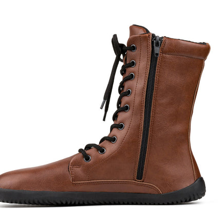 Ahinsa Jaya - Brown boots women barefoot אהינסה Jaya מגפיים ברפוט בצבע חום לנשים
