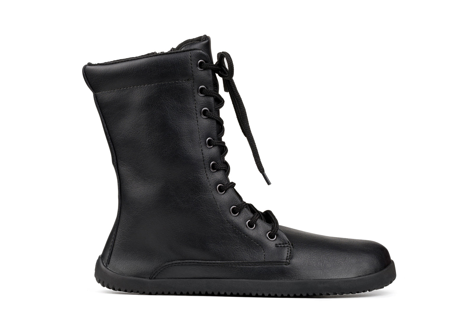 Ahinsa Jaya - Black zip up barefoot boots woman אהינסה גאיה מגפי ברפוט לנשים בשחור