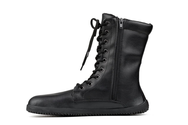 Ahinsa Jaya - Black boots women barefoot אהינסה Jaya מגפיים ברפוט בצבע שחור לנשים