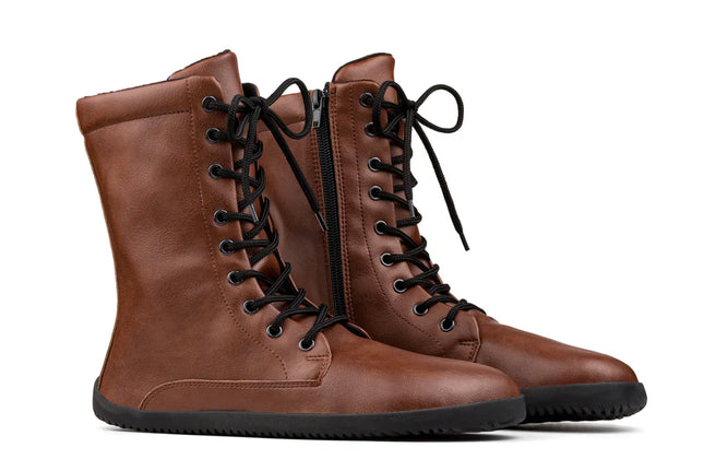 Ahinsa Jaya - Brown boots women barefoot אהינסה Jaya מגפיים ברפוט בצבע חום לנשים