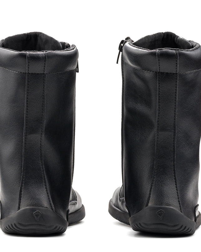 Ahinsa Jaya - Black boots women barefoot אהינסה Jaya מגפיים ברפוט בצבע שחור לנשים