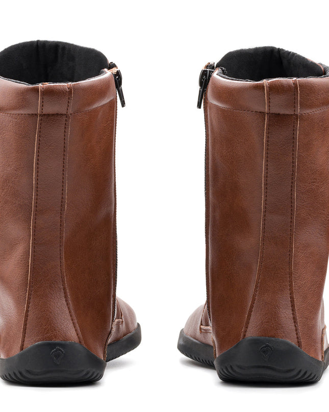 Ahinsa Jaya - Brown boots women barefoot אהינסה Jaya מגפיים ברפוט בצבע חום לנשים