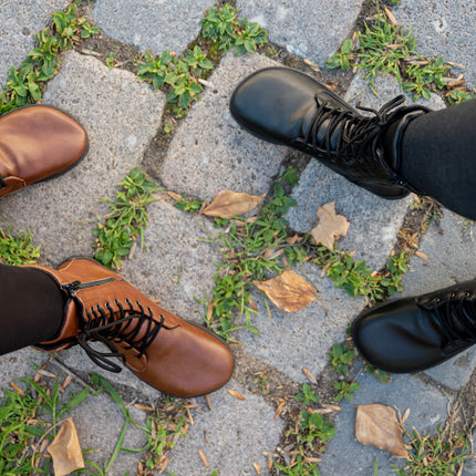 Ahinsa Jaya - Brown boots women barefoot אהינסה Jaya מגפיים ברפוט בצבע חום לנשים