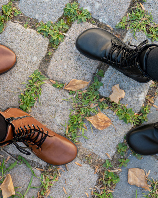 Ahinsa Jaya - Brown boots women barefoot אהינסה Jaya מגפיים ברפוט בצבע חום לנשים