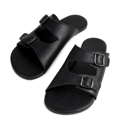 Ahinsa black כפכפי ברפוט אהינסה - Black sandals women & men barefoot אהינסה black כפכפי ברפוט אהינסה סנדלים ברפוט בצבע Black לנשים ולגברים