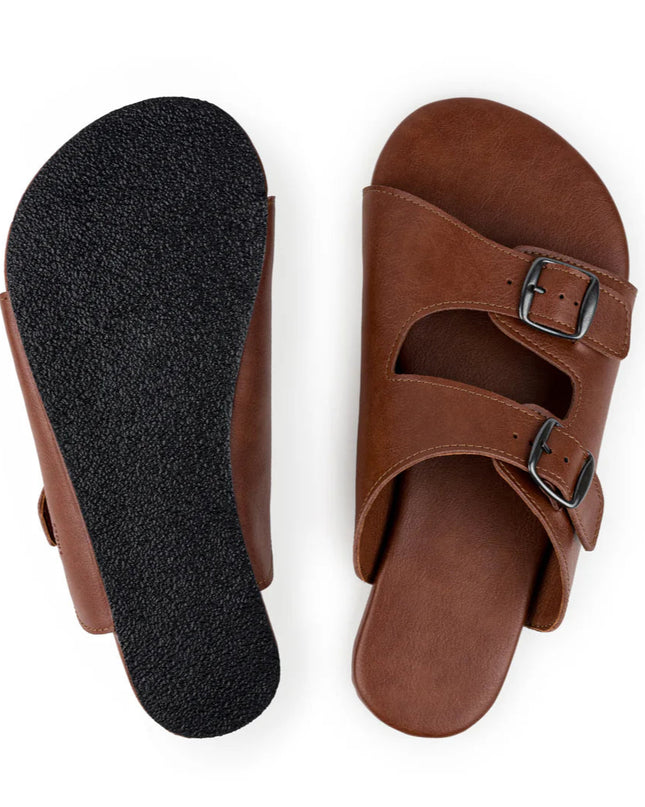 Ahinsa brown - Brown sandals women & men barefoot אהינסה brown סנדלים ברפוט בצבע Brown לנשים ולגברים
