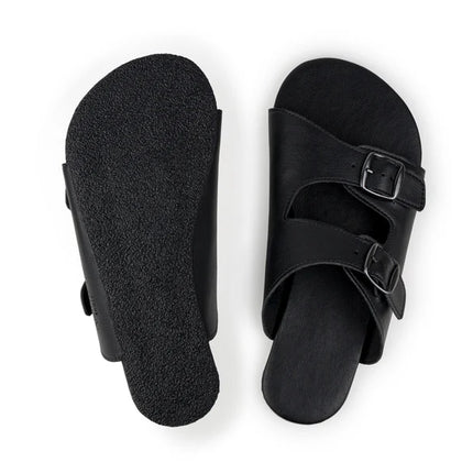 Ahinsa black כפכפי ברפוט אהינסה - Black sandals women & men barefoot אהינסה black כפכפי ברפוט אהינסה סנדלים ברפוט בצבע Black לנשים ולגברים