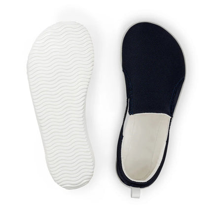 Ahinsa slip on   navy - Navy slip-on women & men barefoot אהינסה slip on   navy סליפ-און ברפוט בצבע Navy לנשים ולגברים