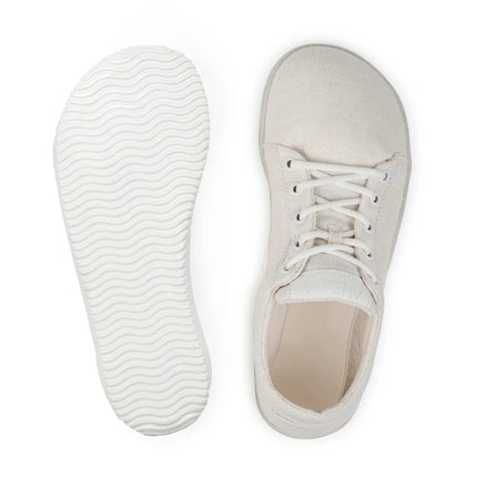 Ahinsa Vida Hemp - White sneakers women & men barefoot אהינסה Vida Hemp סניקרס ברפוט בצבע White לנשים ולגברים