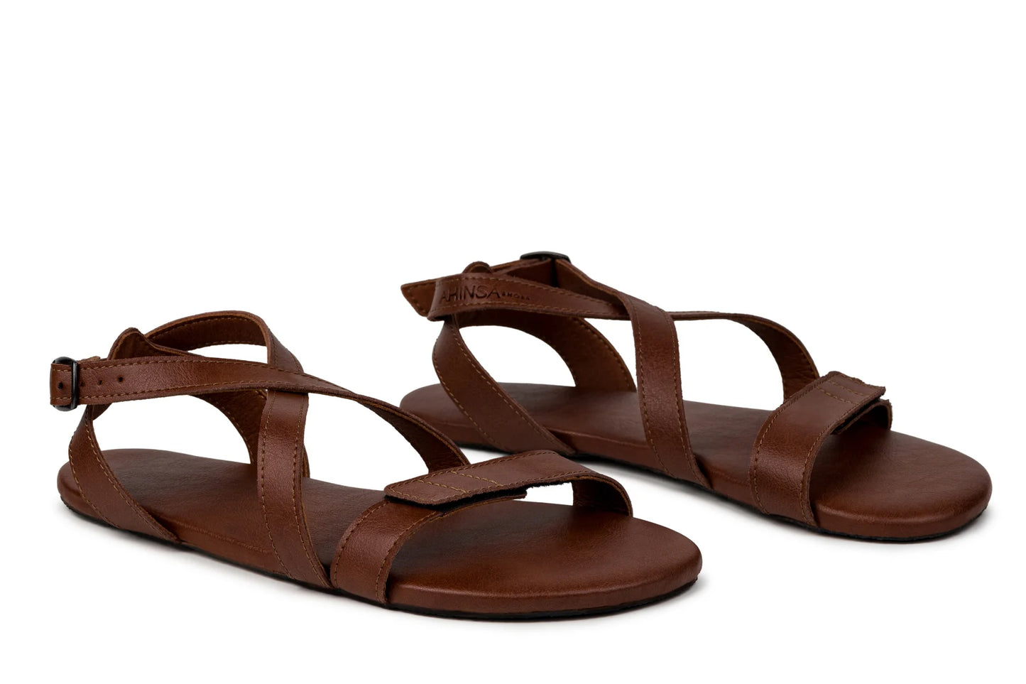 Ahinsa Hava 2.0 brown vegan barefoot sandals סנדלי ברפוט טבעוניים