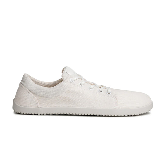 Ahinsa Vida Hemp white unisex barefoot vegan sneakers סניקרס ברפוט טבעוניות יוניסקס