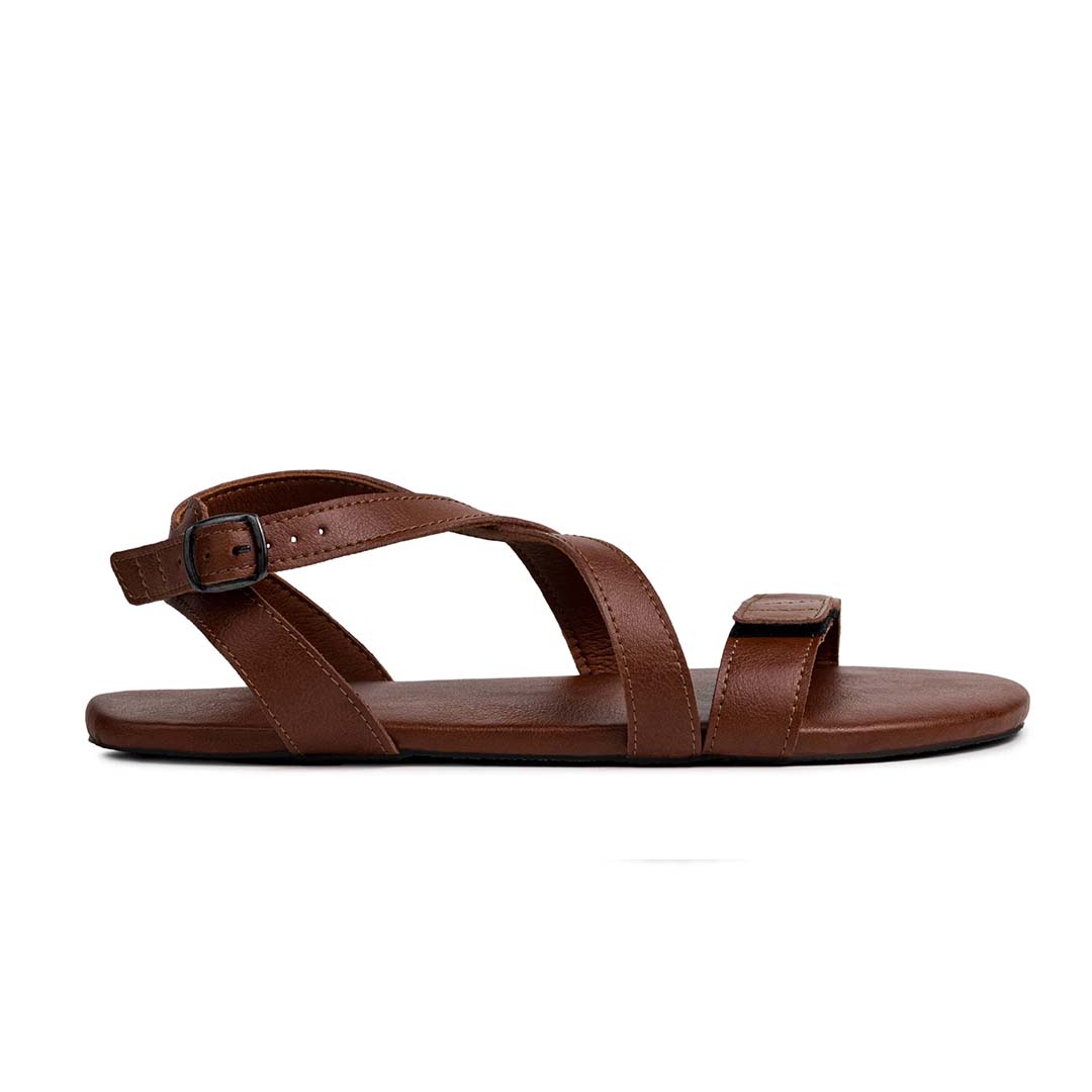 Ahinsa Hava 2.0 brown vegan barefoot sandals סנדלי ברפוט טבעוניים