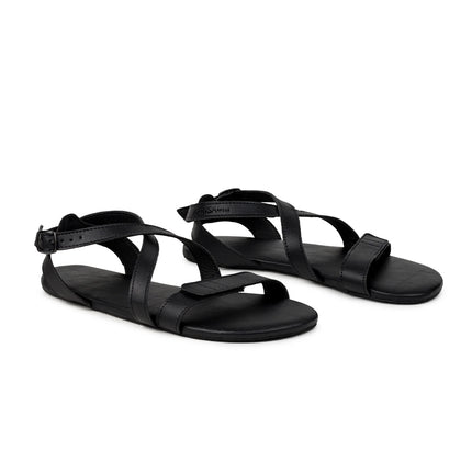 Ahinsa Hava - Black sandals women & men barefoot אהינסה Hava סנדלים ברפוט בצבע Black לנשים ולגברים