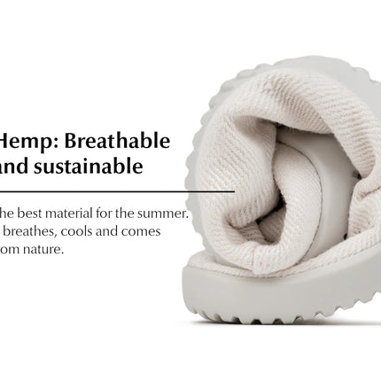 Ahinsa Vida Hemp - White sneakers women & men barefoot אהינסה Vida Hemp סניקרס ברפוט בצבע White לנשים ולגברים