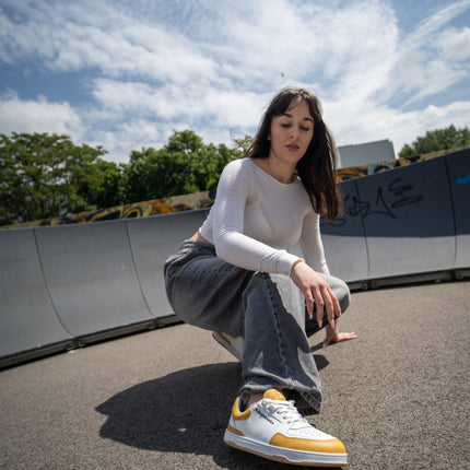 Wave - white & Sunset Yellow