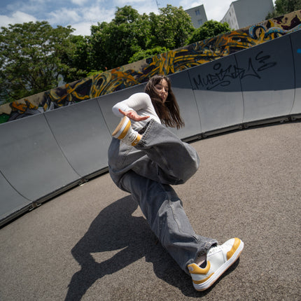 Wave - white & Sunset Yellow