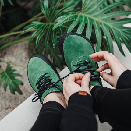 Be Lenka Trailwalker 2.0 - Olive Green hiking shoes women & men barefoot בילנקה Trailwalker 2.0 נעלי טיולים ברפוט בצבע ירוק זית לנשים ולגברים