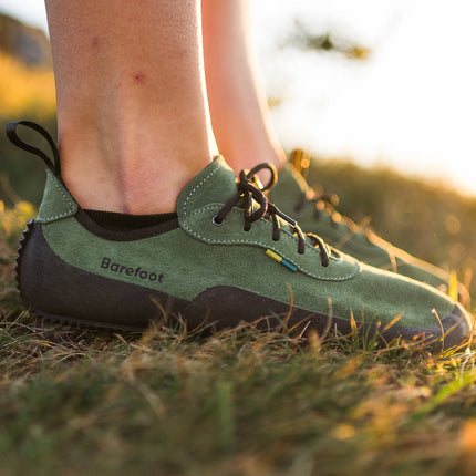 Be Lenka Trailwalker 2.0 - Olive Green hiking shoes women & men barefoot בילנקה Trailwalker 2.0 נעלי טיולים ברפוט בצבע ירוק זית לנשים ולגברים