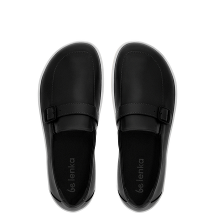 Be Lenka Amadeus - Black moccasins men barefoot בילנקה Amadeus מוקסינים ברפוט בצבע שחור לגברים