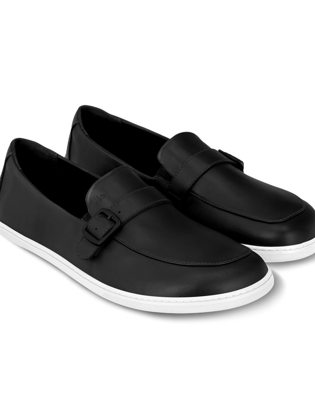 Be Lenka Amadeus - Black moccasins men barefoot בילנקה Amadeus מוקסינים ברפוט בצבע שחור לגברים