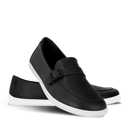 Be Lenka Amadeus - Black moccasins men barefoot בילנקה Amadeus מוקסינים ברפוט בצבע שחור לגברים