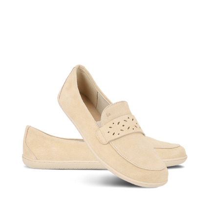 Be Lenka Bianca - Beige moccasins women barefoot בילנקה Bianca מוקסינים ברפוט בצבע בז׳ לנשים