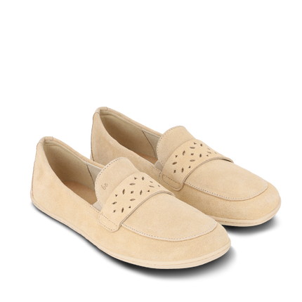 Be Lenka Bianca - Beige moccasins women barefoot בילנקה Bianca מוקסינים ברפוט בצבע בז׳ לנשים